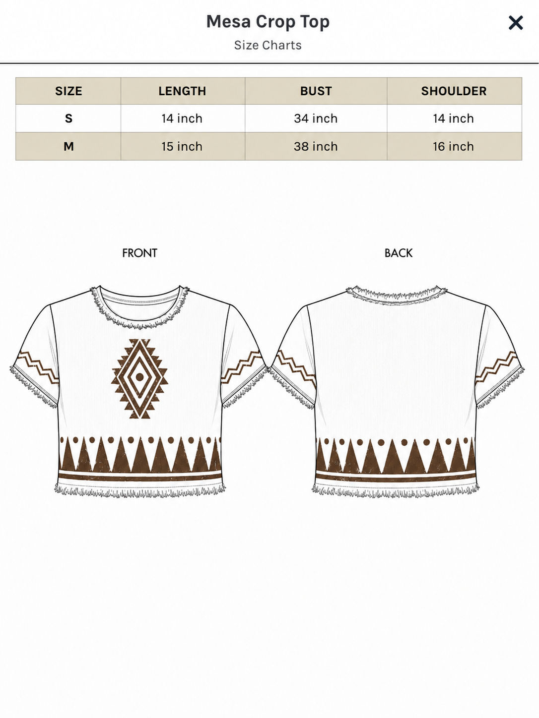 Mesa Crop Top
